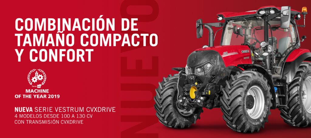 La nueva serie combina la maniobrabilidad de un tractor de cuatro cilindros con una cabina de lujo y tecnología de transmisión de vanguardia. Los modelos Vestrum ofrecen ahora otra opción de transmisión junto a la prestigiosa CVXDrive: la transmisión Active 8 con Poweshit de 8 velocidades 24+24, que incluye cambio automático.